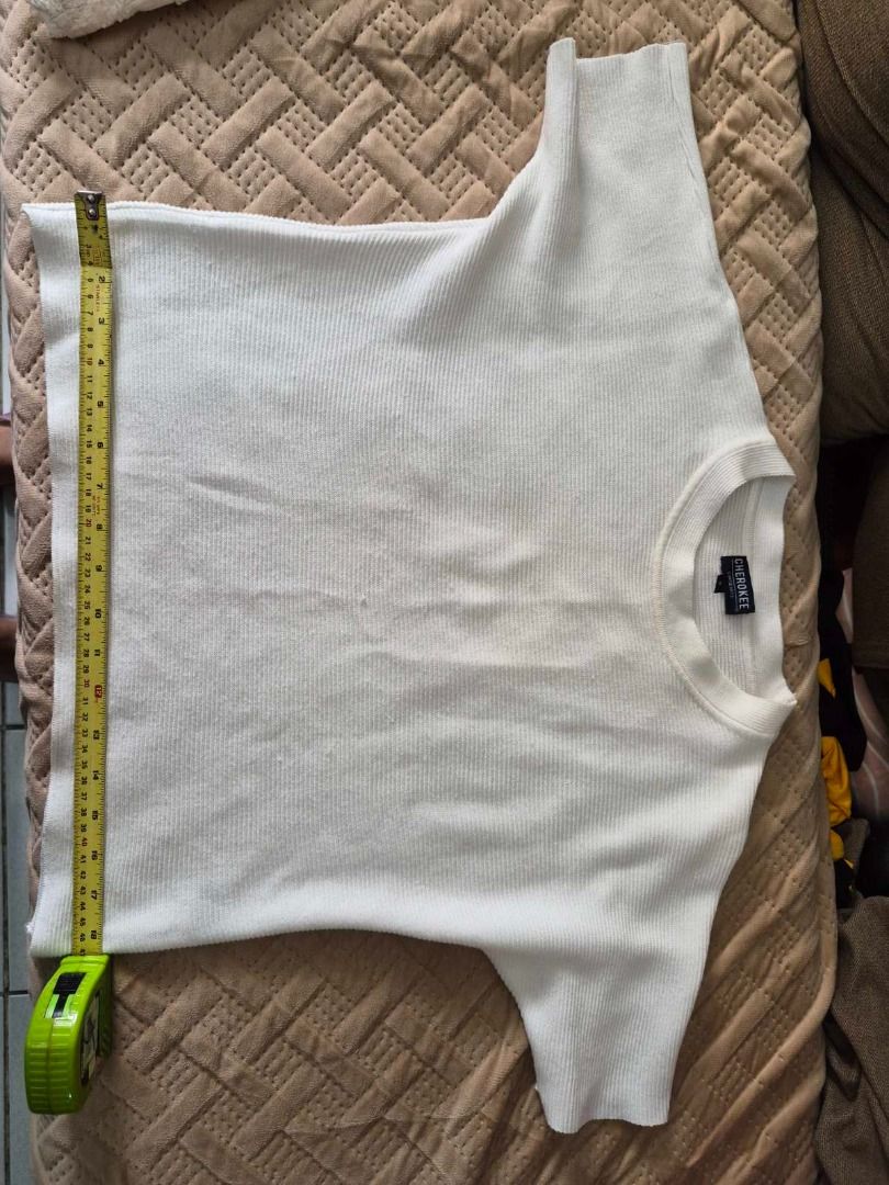Pre-loved white blouses (Category: Everything Else Others) located in Makati City. Submitted by adsy4168 (Listing ID 1436301169, Image 2). Description: - Pre-loved white blouse (Shein - 17 inches wide, Cherokee 18.5inches wide) - both worn only once - Simple and versatile design - Comfortable material - Ready to wear .