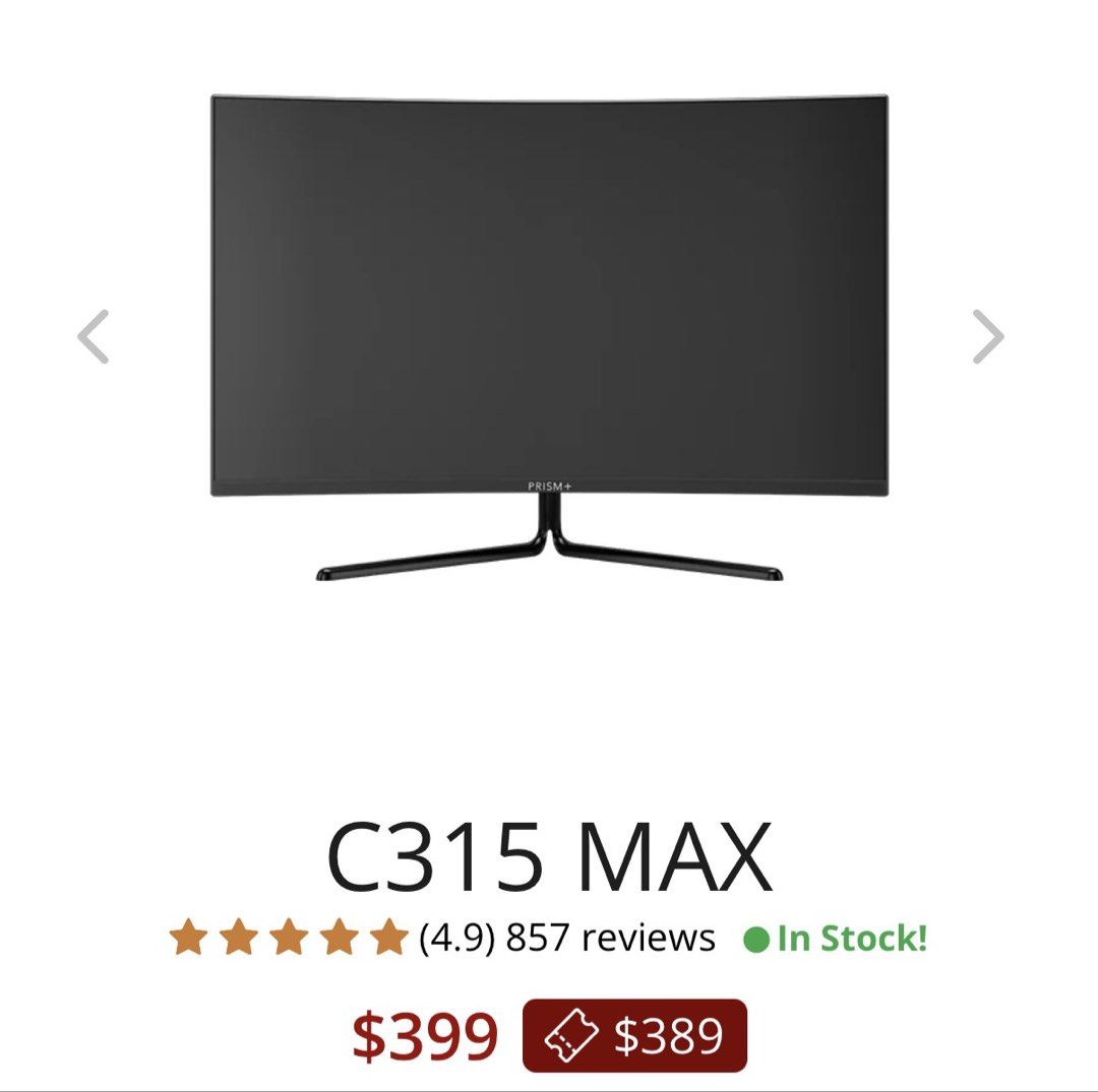 PRISM+ C315 MAX - 4k 32 inch monitor