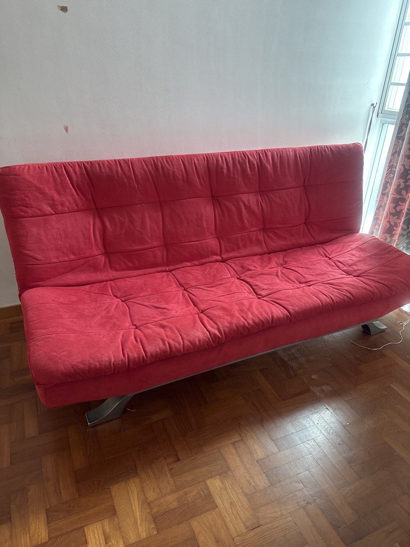 Red Sofa Bed