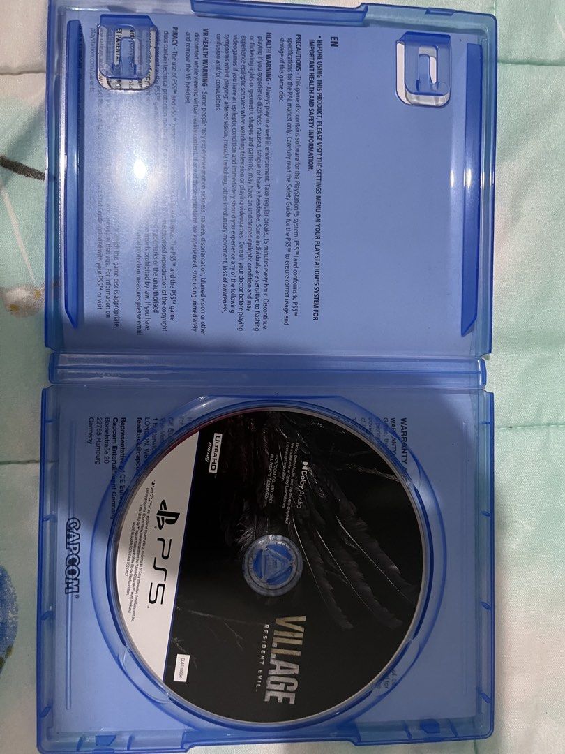 Resident Evil 8 Village PS5 Game (Category: PlayStation) located in Manila. Submitted by bxcc15 (Listing ID 1436465709, Image 3). Description: No issues.