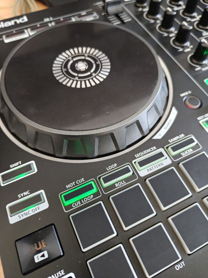 Roland DJ-202 Serato DJ Controller (Category: Other Audio Equipment) located in Makati City. Submitted by yoshi.shop (Listing ID 1435905398, Image 2). Description: Roland DJ-202 with minor scratches very good condition RFS: upgrade to FLX4.