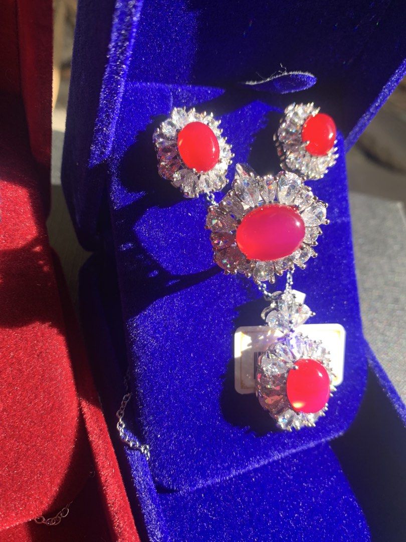 RUSH SALE SETS SAPPHIRE GARNET RUBY JADE (Category: Earrings) located in Angeles City. Submitted by aaajaaaded (Listing ID 1436289805, Image 2). Description: SALE FIRM PRICE PAYMENT FIRST VIA G THIS HAS INDIVIDUAL POSTINGS FOR MORE DETAILS SELLING AS BUNDLE RFS: LAST SETS, CLEARING OUT STOCKS NO TO LOW BALLERS AND TIME WASTERS PLS HQ MYANMAR JADE(rare find) with sparkly shiny zircons IN PLATINUM SILVER MICRO PLATING NON-MARKED HQ SAPPHIRE MARKED 