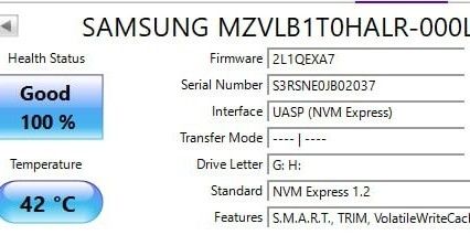 Samsung PM981 1TB NVMe SSD(Pre-owned)446797965238609921