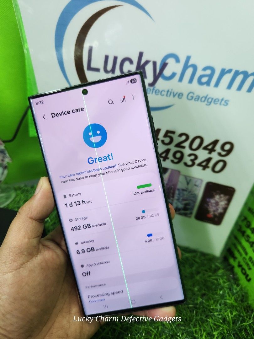 Samsung S22 ULTRA 12/512 (Category: Samsung) located in Pasig City. Submitted by charm28. (Listing ID 1436453362, Image 3). Description: SAMSUNG S22 ULTRA 12/512 (PLEASE SEARCH MO NALANG FULL SPECS) ALL GOODS AT WORKING GAMING PHONE SCREEN TESTED SIGNAL TEST CAMERA MALINAW HONEST ISSUE ILALAGAY SA NOTE KUNG MERON MAN PARA AWARE KA! NOTE* *SEE POSTED PICTURES MAY LINE Kaya mura di naman nakaka apekto sa performance. YAN LANG HONEST ISSUE THE REST 