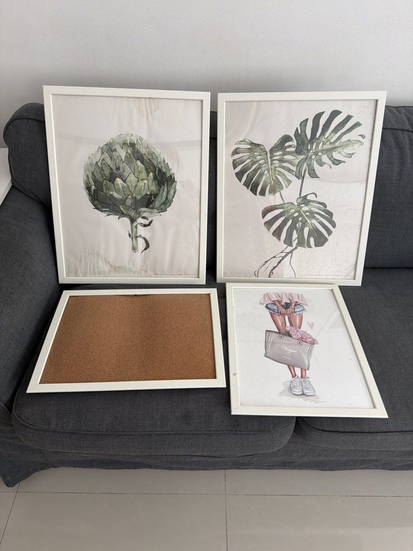 Set of 4 Framed Wall Art Prints