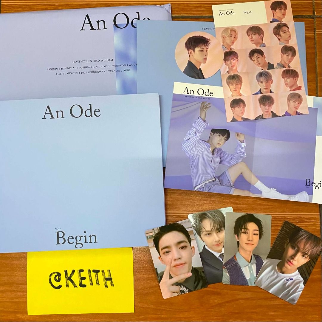 Seventeen An Ode Album (Begin) (Category: CDs & DVDs) located in San Fernando. Submitted by keith19 (Listing ID 1436361800, Image 2). Description: UNSEALED but FULL INCLUSIONS (+ Poster).