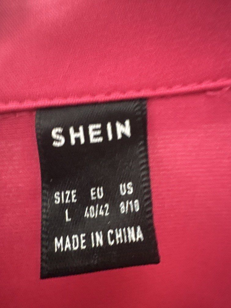 SHEIN Formal Magenta Dress (Category: Dresses) located in Manila. Submitted by rokuset (Listing ID 1436392171, Image 2). Description: really cute sana kasya pa 😭😭 - used once - size large on tag - exact measurements and additional pics can be requested through chat open for bargain/tawad if buying more than three! .