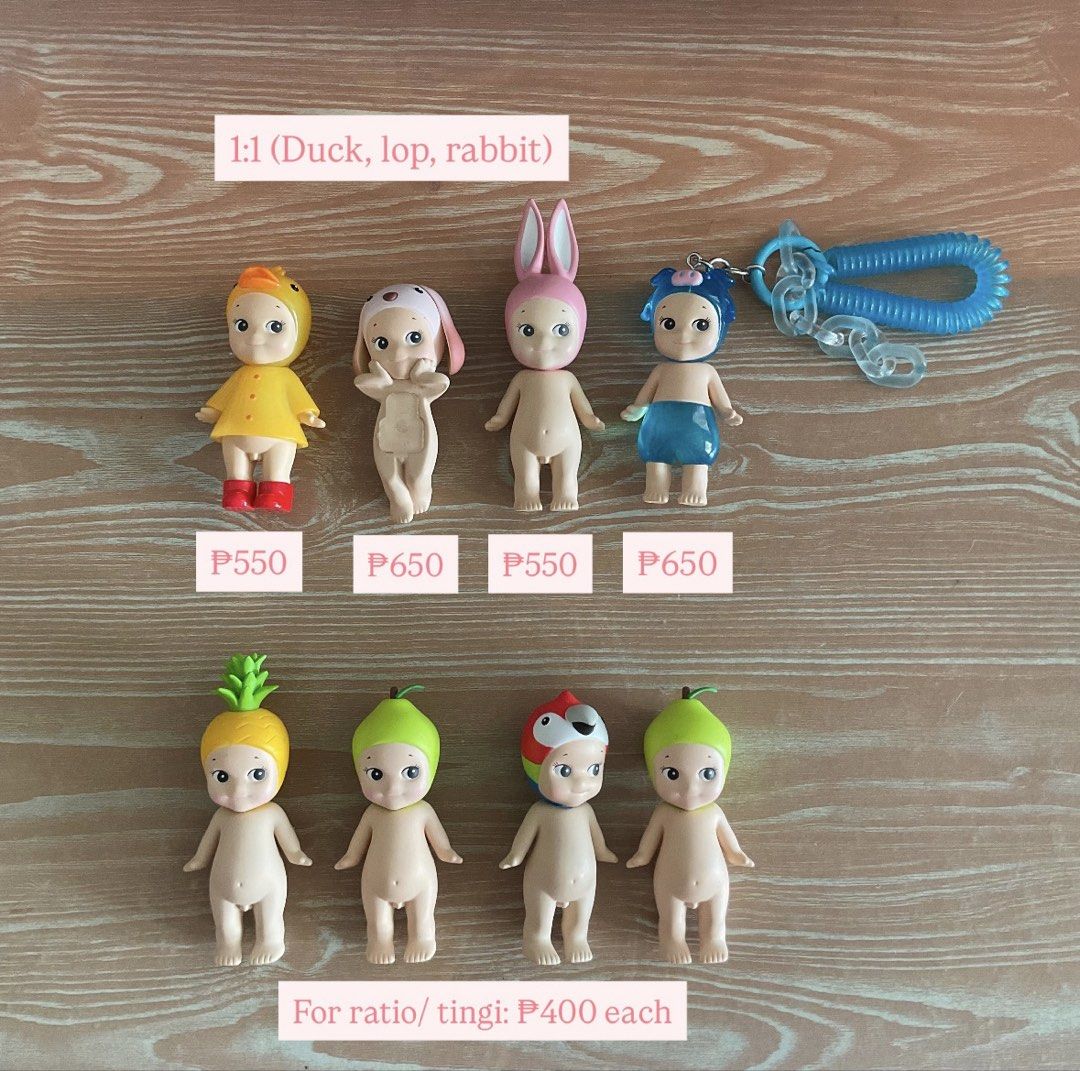 Sonny Angel (Duck, Lop, Rabbit, etc.) (Category: Designer & Blind Box Toys) located in Baguio. Submitted by zheagee (Listing ID 1436334154, Image 1). Description: - Sonny angels for sale! - No Flaws - Hipper is unused - Location: Baguio - Can ship thru jnt.