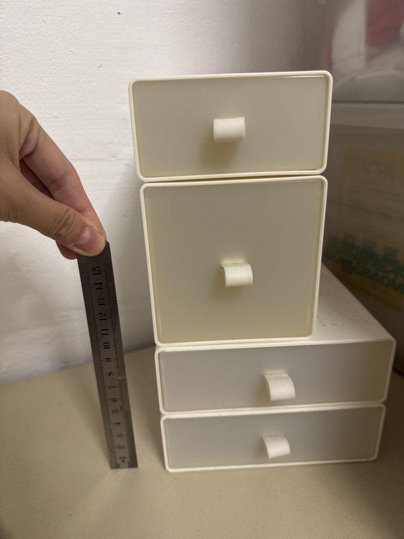 Stackable Storage Drawers - White446855023974174720