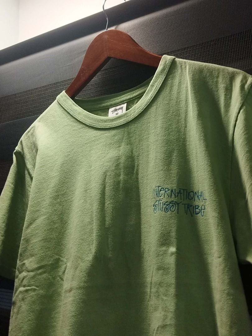 Stussy Arts T-shirt Medium (Category: Tshirts & Polo Shirts ) located in Mandaluyong City. Submitted by earlythrifty (Listing ID 1436451865, Image 2). Description: - Stussy Arts T-shirt (90s vintage rare) - Size: Medium - Color: Light Green - Graphic print on the back - Crew neck - Short sleeves - Authentic Stussy tag.
