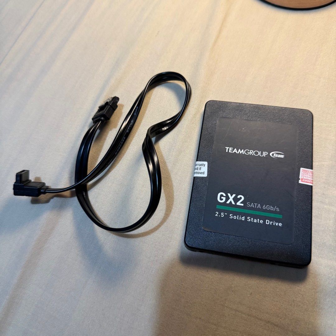 TEAMGROUP GX2 2.5” SATA SSD (128GB) (Category: Computer Parts) located in Makati City. Submitted by asdfgslla (Listing ID 1436461163, Image 2). Description: TEAMGROUP GX2 2.5” SATA SSD (128GB) • 128GB • SATA III 6Gb/s • 2.5-inch • +5V, 1.5A • Includes SATA data cable.