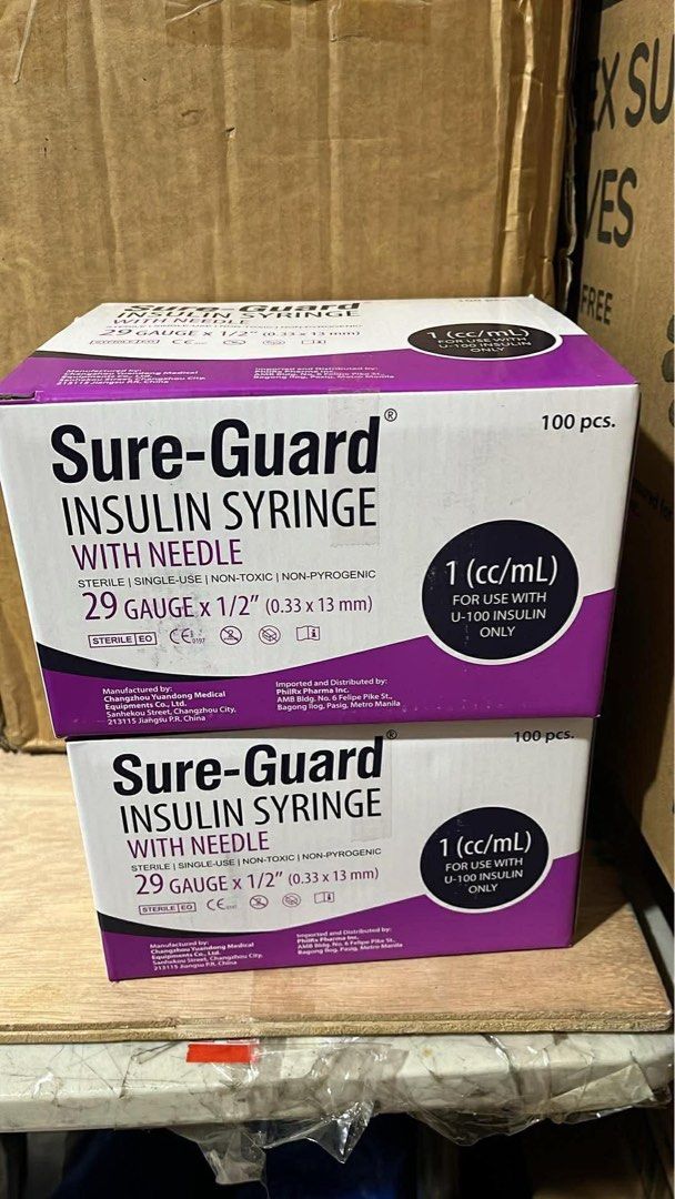 Terumo Insulin Syringe with Needle 31 Gauge (Category: Everything Else Others) located in Manila. Submitted by shaingb (Listing ID 1436340821, Image 3). Description: - Terumo Insulin Syringes - 31 gauge x 5/16" needle - 1/2 cc capacity - 100 syringes per box - For use with U-100 insulin only - Sterile, single-use - Non-toxic and non-pyrogenic - Latex-free - Made in Korea.