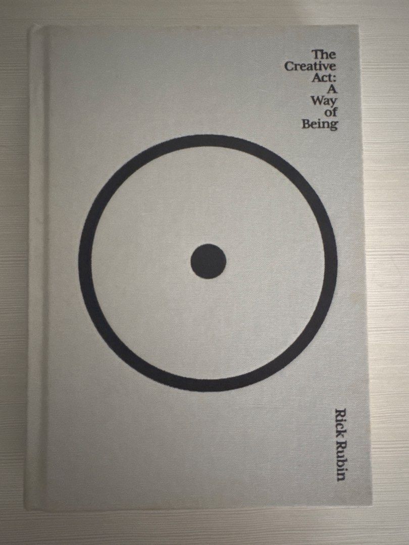 The Creative Act: A Way of Being (Category: Storybooks) located in Manila. Submitted by bensene_ (Listing ID 1436324852, Image 1). Description: 📘 The Creative Act: A Way of Being – Rick Rubin 💰 Price: ₱800 * Excellent condition / barely used * No highlights, no markings (clean pages) * Spine and cover in great shape * Hardcover A deep and reflective book on creativity, mindset, and how to approach life and art. RFS: Never had time to read it 📍