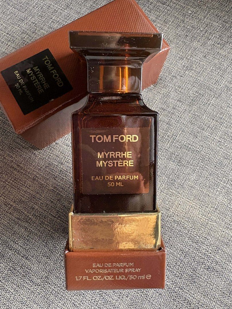 TOM FORD MYRRHE MYSTERE | PREMIUM QUALITY (Category: Fragrance & Deodorants) located in Taguig. Submitted by blissy0215 (Listing ID 1436312161, Image 1). Description: PREMIUM QUALITY GUARANTEED LONG LASTING SCENT 50ml Myrrhe Mystère captures a richly luminous aura, unlocking the senses through powerfully grounding myrrh essences and a modern Ultra-Vanille accord. .