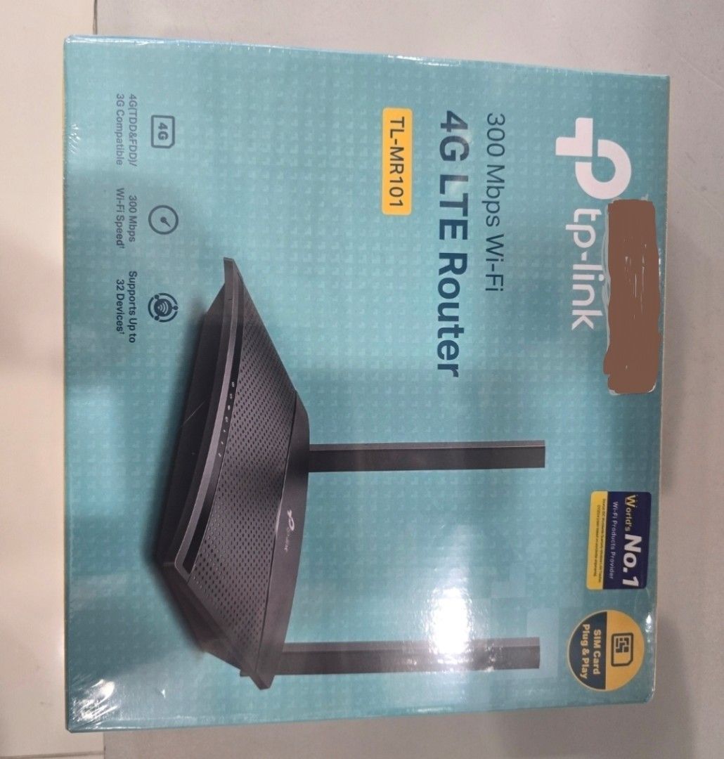 TP-Link 300 Mbps Wi-Fi 4G LTE Router TL-MR101