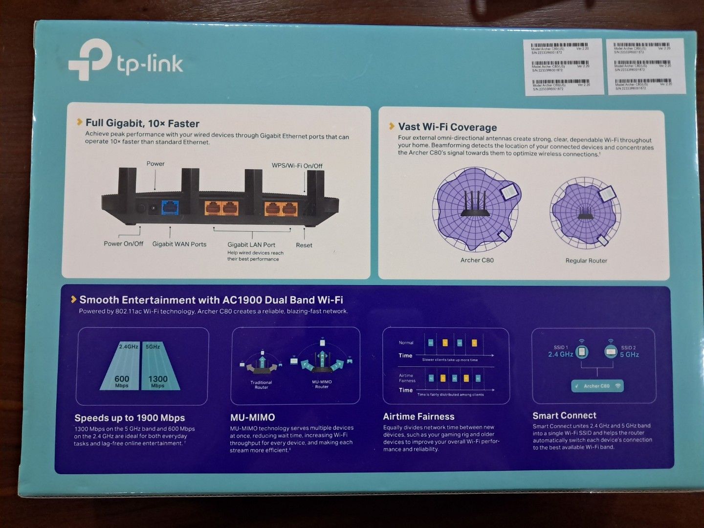 TP-Link AC1900 Archer C80 Wi-Fi Router446797963267952642