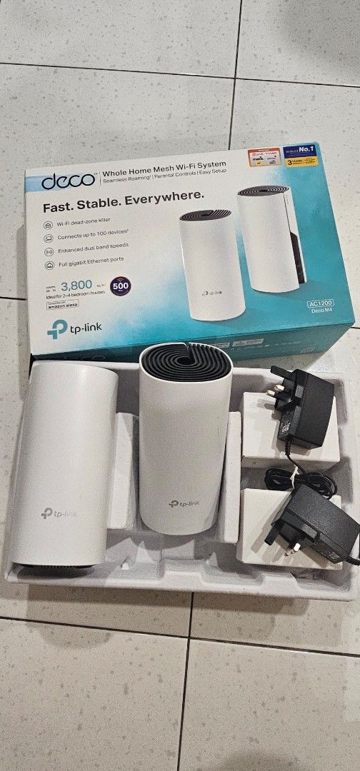 TP-Link Deco M4 Whole Home Mesh Wi-Fi System