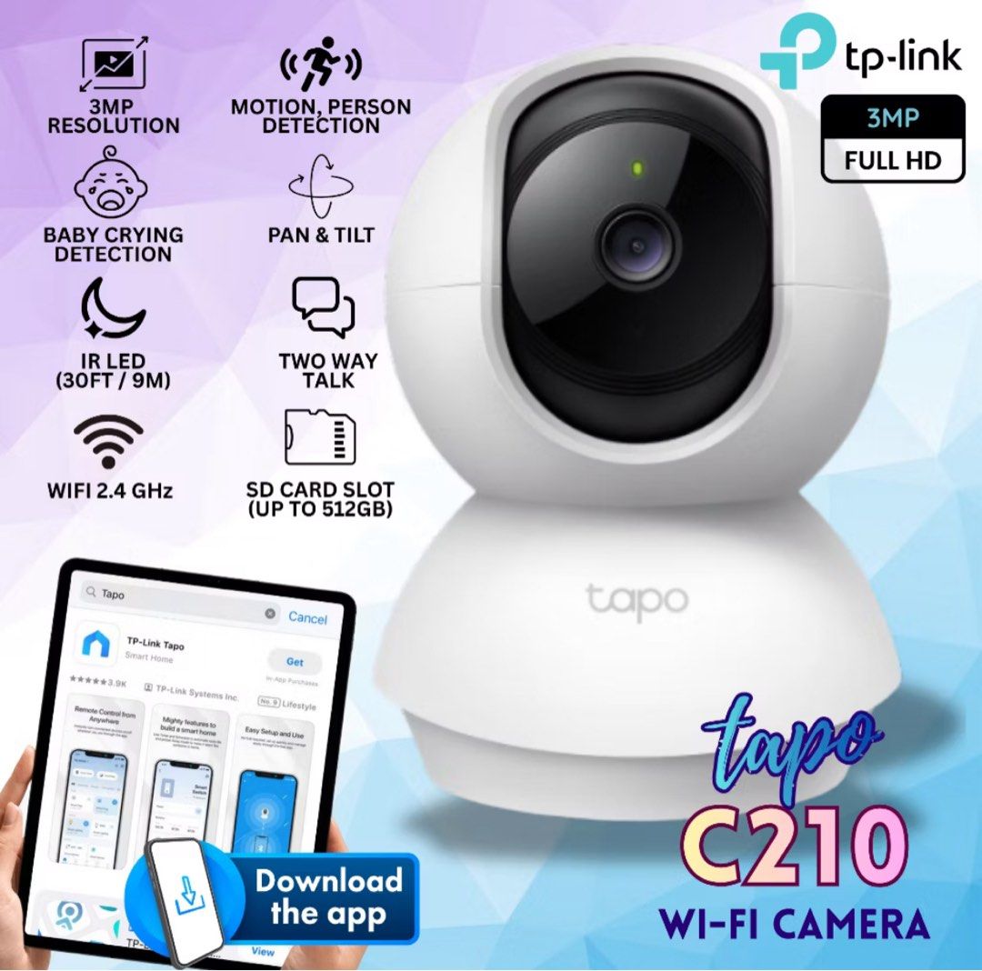 TP-Link Tapo C210 Pan/Tilt Wi-Fi Camera