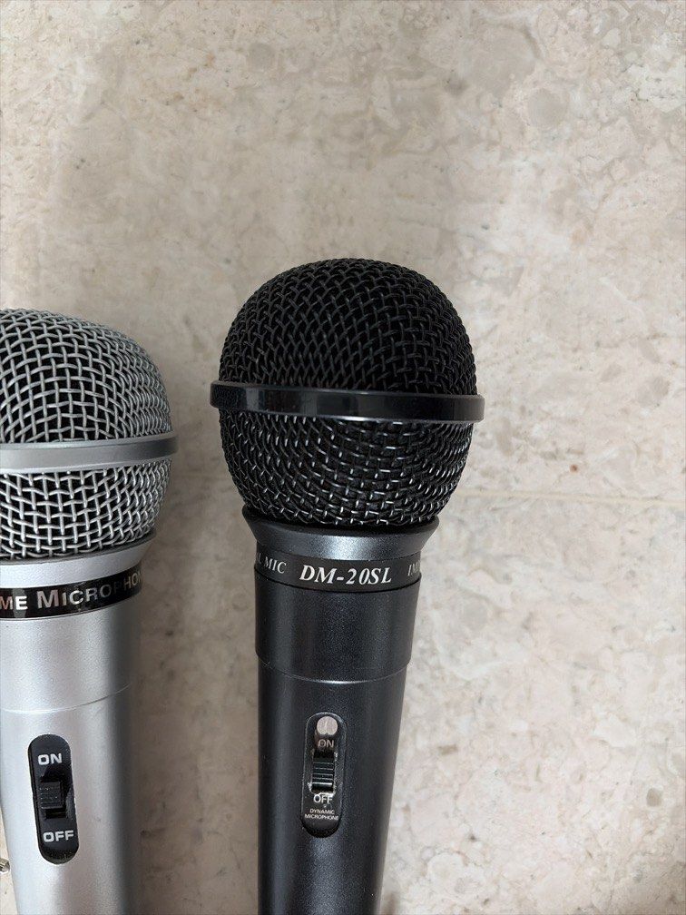Two wired microphones446668701508587522