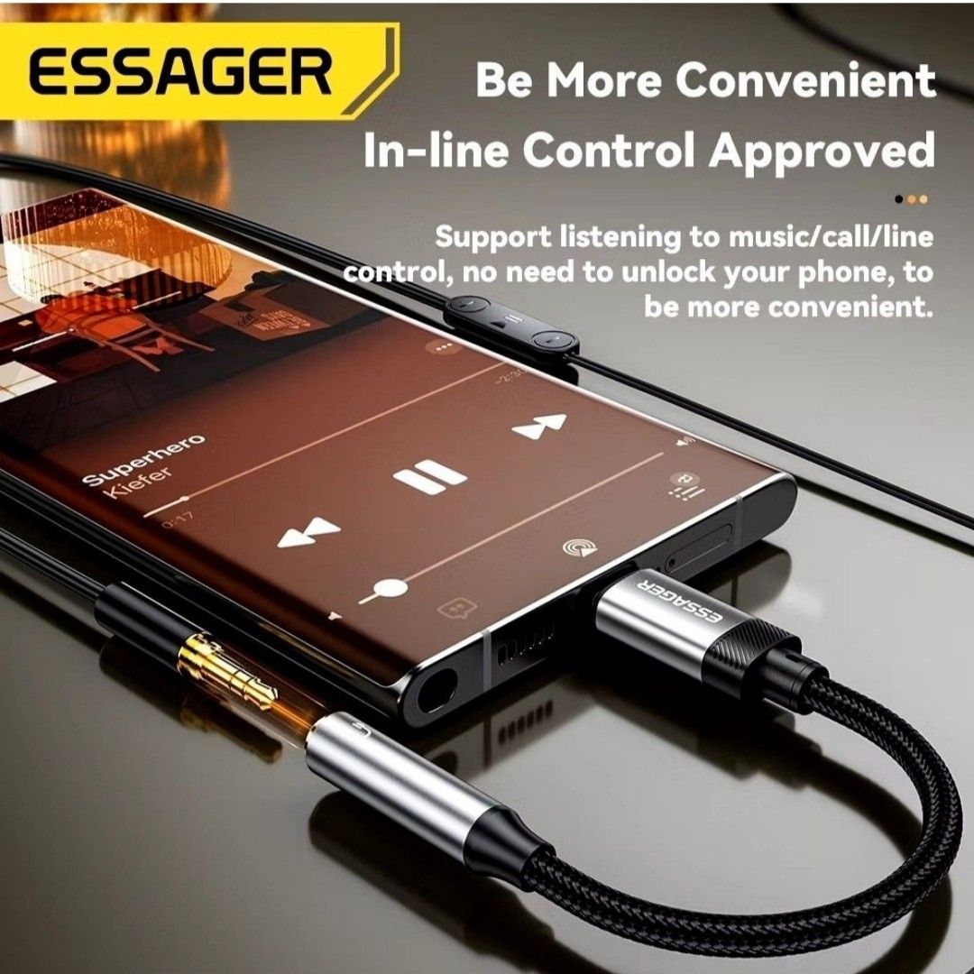 Type-C to 3.5mm Audio Adapter446554774942535682