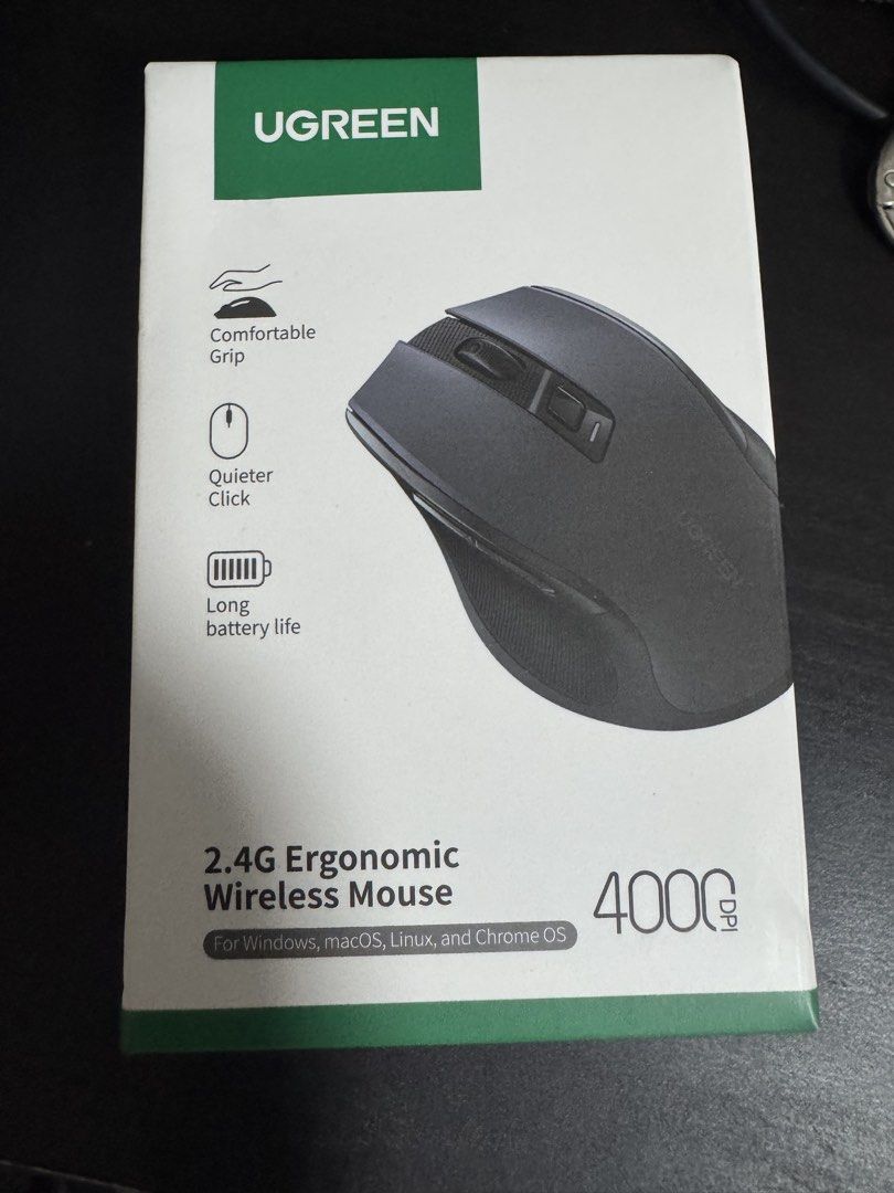 UGREEN 2.4G Ergonomic Wireless Mouse447026608808939520