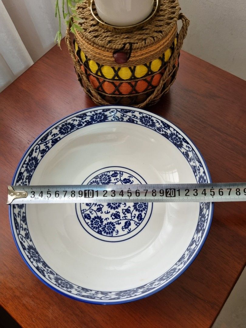 Vintage Blue and White Ceramic Bowl446638866175764486
