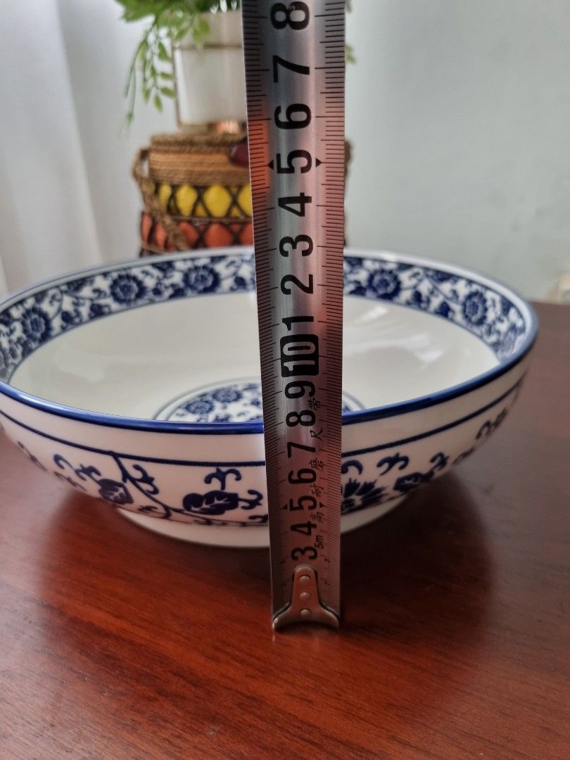 Vintage Blue and White Ceramic Bowl446638866175764487