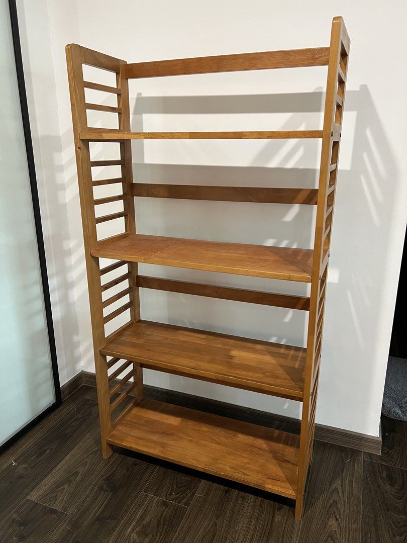 Wooden Bookshelf - 4 Tier