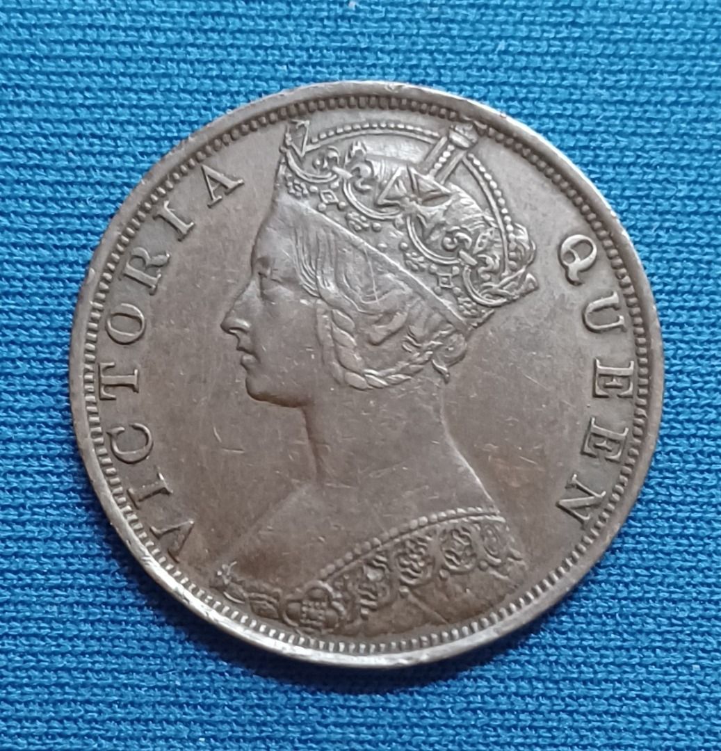 1879年(膽年五珠版) 香港大一仙維多利亞女皇銅幣, 玩具收藏品, 紀念品