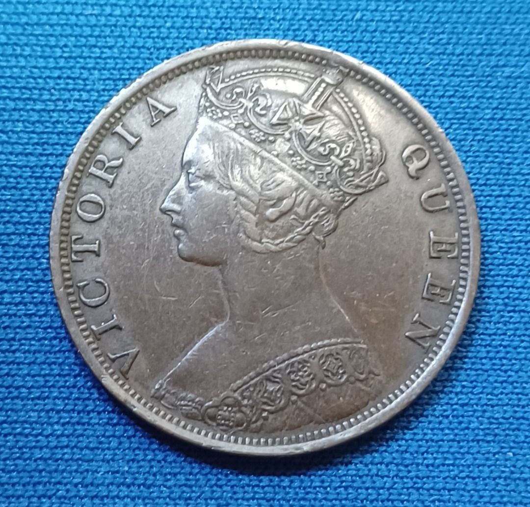 1879 香港一仙 1セント 硬貨 ヴィクトリア NGC XF45BN イギリス 1879