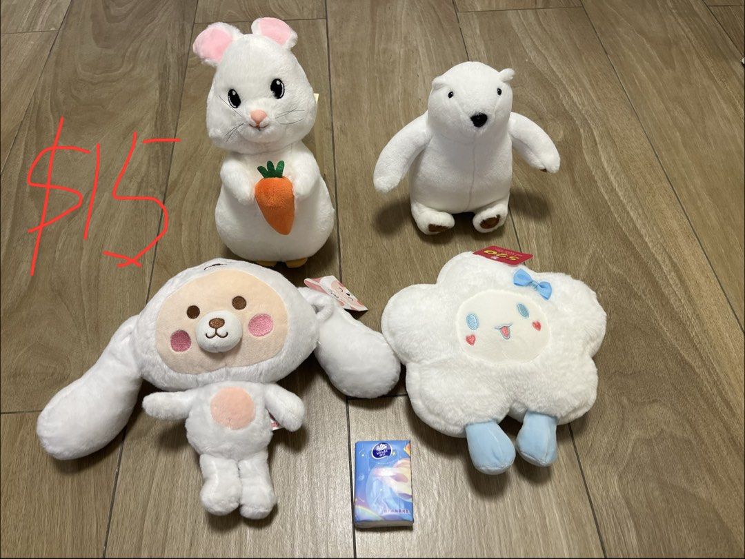 公仔 （分類：絨毛玩具）位於 Hong Kong。 由 nicolemf 提交（商品編號 1436622130，圖片 3）。簡介： 圖片中價錢係單個，買多有优惠，大圍站或沙田交收，或郵寄。。