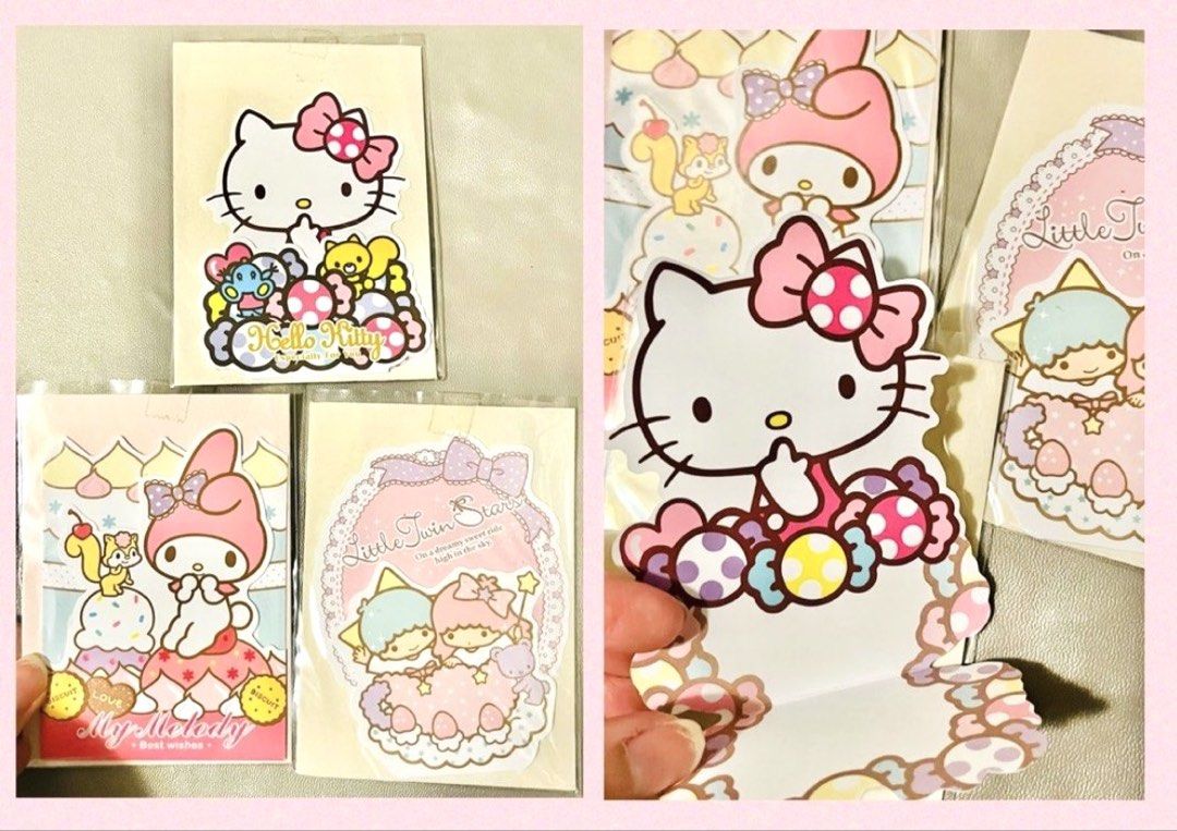 現貨💌心意卡 正版 SANRIO HELLO KITTY公仔/MY MELODY公仔/LITTLE TWINS STAR公仔 雙子星公仔 雙子星卡 Sanrio卡通賀卡 生日卡 結婚卡 小卡片 BB百日宴生日卡 生日蛋糕結婚卡聖誕卡 求婚祝福賀 萬用卡 感謝咭 珍藏收藏 Birthday Christmas Greetings Weddings Valentines Gift card （分類：文具及工藝 - 畫作及印刷品）位於 Hong Kong。 由 swroom 提交（商品編號 1436547654，圖片 1）。簡介： 🚚 🎁 只限郵寄運送 🎁 ▫️▫️商品詳情▫️▫️ 💝 $38 張，$100 三張，全新未開封 ❣️ 節日銷情迅速請早訂購售完即止❣️ 🛍更多最新禮品玩具 follow us ： carousell.com/swroom ▫️▫️購買付款詳情 ▫️▫️ 📥 請 INBOX PM下單購買須提供以下資料 ： 1. 選擇付款方式 : PAYME / FPS 