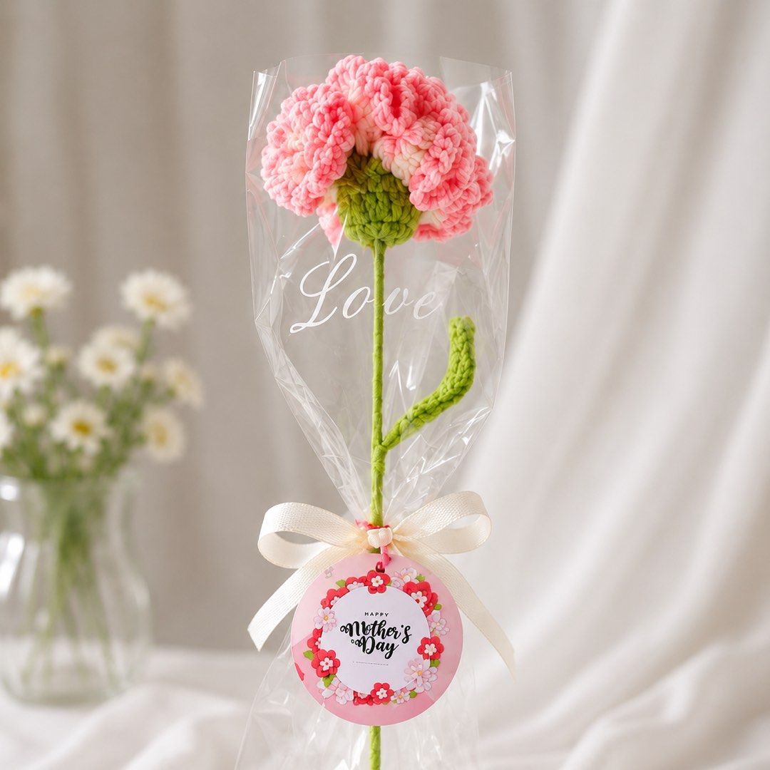 🌸 Handmade Crochet Flower Stalk 🌸 (Category: Flowers & Bouquets) located in Singapore. Submitted by jestify (Listing ID 1436562476, Image 2). Description: A sweet and meaningful handmade gift perfect for any occasion 💖 Suitable for: 🎁 Mother’s Day 🎓 Graduation 💐 Appreciation gifts 🎂 Birthdays ✨ Cute room decor Each crochet flower is carefully handmade and wrapped beautifully with ribbon and gift tag. Unlike real flowers, it lasts forever a