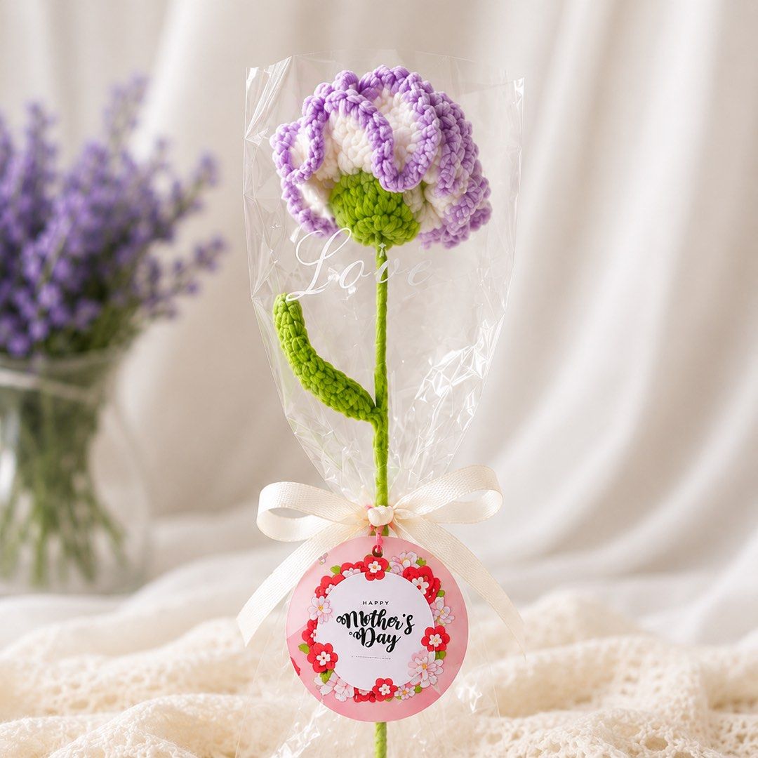 🌸 Handmade Crochet Flower Stalk 🌸 (Category: Flowers & Bouquets) located in Singapore. Submitted by jestify (Listing ID 1436562476, Image 3). Description: A sweet and meaningful handmade gift perfect for any occasion 💖 Suitable for: 🎁 Mother’s Day 🎓 Graduation 💐 Appreciation gifts 🎂 Birthdays ✨ Cute room decor Each crochet flower is carefully handmade and wrapped beautifully with ribbon and gift tag. Unlike real flowers, it lasts forever a