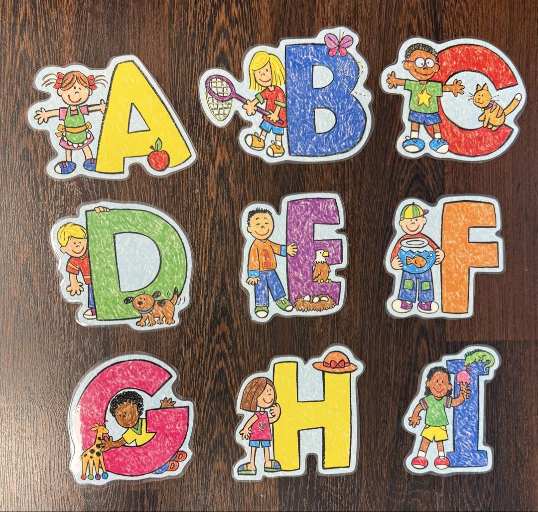 ABC Alphabet Letters Wall Display, Hobbies & Toys, Toys & Games on ...