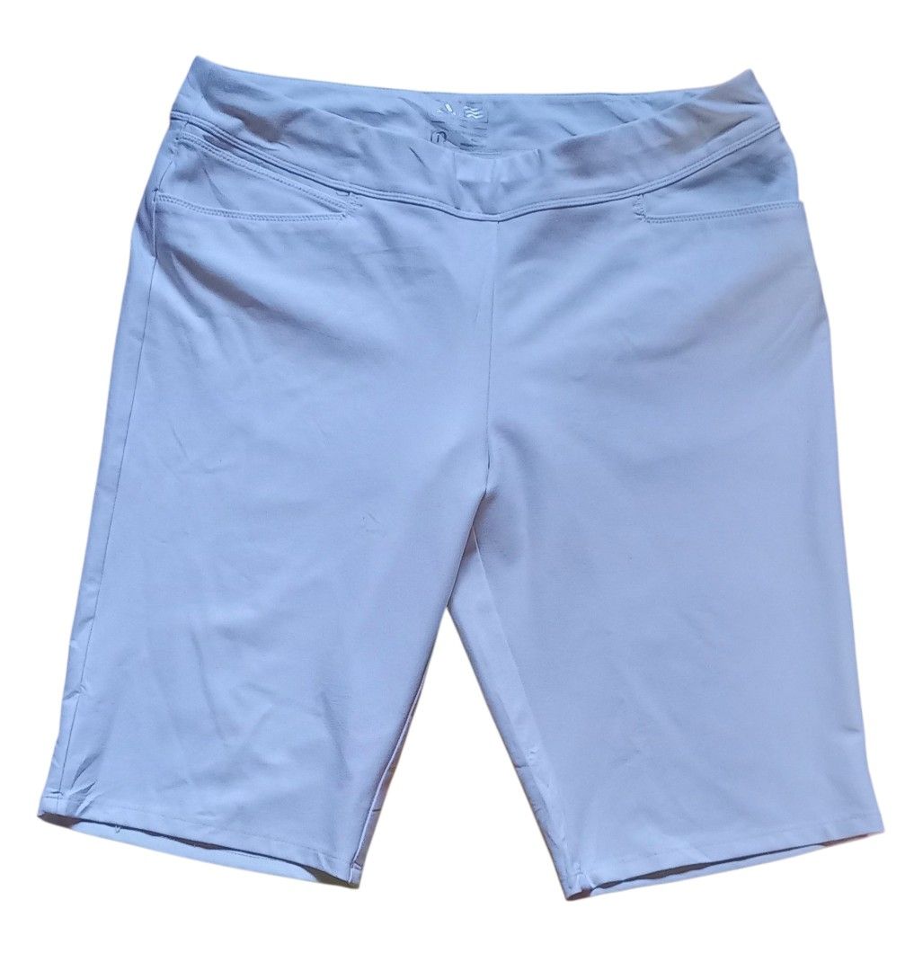 Adidas Athletic Shorts (Category: Coats, Jackets and Outerwear) located in Lamut. Submitted by sakosack (Listing ID 1436559026, Image 1). Description: Adidas athletic shorts in a light color. Features a comfortable design suitable for various activities. The shorts have a simple, functional design with a focus on comfort and movement. The shorts have a small Adidas logo. The shorts have a tag with washing instructions..