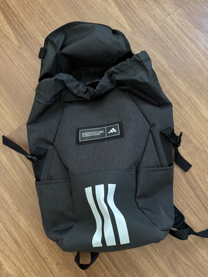 Adidas Backpack with Three Stripes (Category: Backpacks) located in Manila. Submitted by jamm_ees (Listing ID 1436483262, Image 1). Description: Almost BNEW (used for less than a month) Original (from Adidas Greenbelt) RFS: Upgrading Price is a bit negotiable MOP: Gcash MOD: Lalamove/Grab.