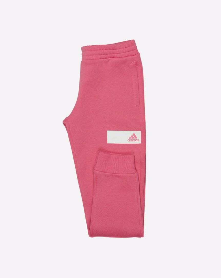 Adidas pink jogger track pants (Category: Activewear) located in Las Pinas. Submitted by assortedkidzstuffs (Listing ID 1436536574, Image 1). Description: bnew with tag original high quality made in India on tag (ang ganda ng material compared to other Adidas pants) size 160 on tag (fits teens and xs to s adult).