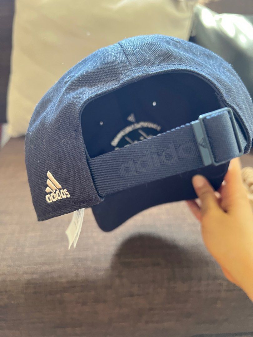 Adidas Women's Cap (Category: Hats & Beanies) located in Calamba. Submitted by hgrajo (Listing ID 1436522964, Image 2). Description: -Never worn (stuck in the closet) - Navy blue Adidas cap - Adidas logo on front, side, and inside - Adjustable fit - One Size Fits Women (OSFW 54-57cm) - Made in Vietnam.