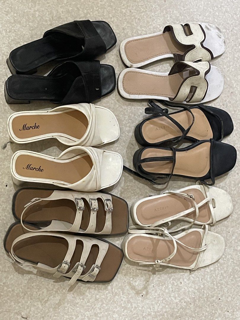 Assorted Sandals (Category: Flats & Sandals) located in Manila. Submitted by shairarose112015 (Listing ID 1436603599, Image 2). Description: - Assorted sandals - Various styles available - Brands: AZTRID, etc. - Size: EU 36 - Suitable for casual wear - Nastore lang need wash or cleaning only TAKE ALL.