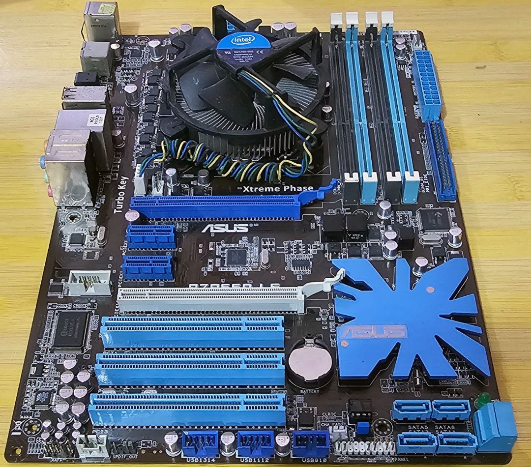 Asus P7P55D LE motherboard, intel core i 5 750 1st gen processor bundle (Category: Computer Parts) located in Paranaque City. Submitted by lyjames (Listing ID 1436475468, Image 3). Description: Note: Please read first before inquiring Hindi na ako magrereply kung nandito na ang sagot sa details ng ad. Motherboard processor and ram bundle Asus P7P55D LE motherboard, intel core i 5 750 1st gen 4cores 4threads 2.6ghz up to 3.2ghz boost LGA1156 with 