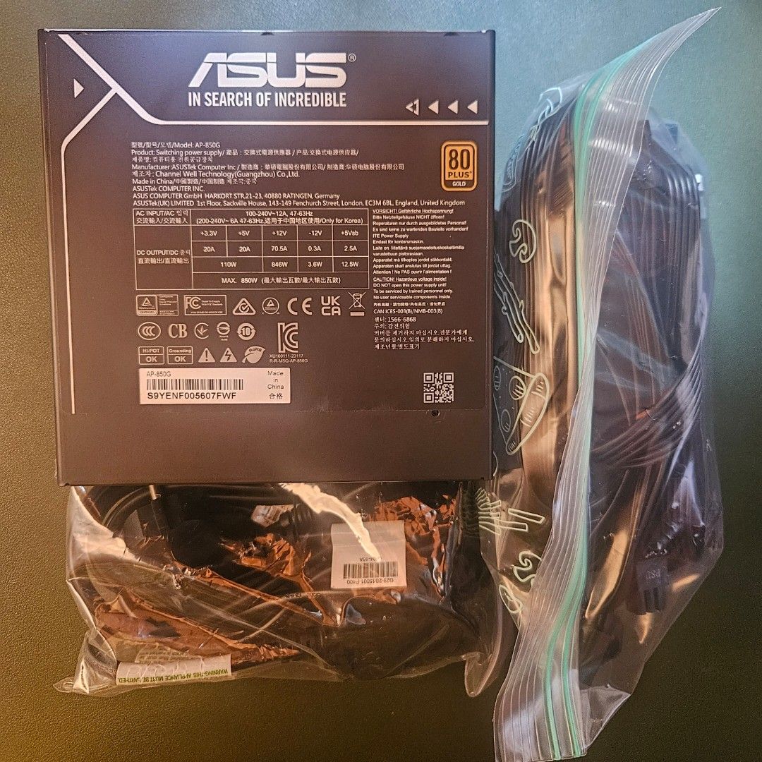 ASUS Prime 850W Power Supply447471964641699840