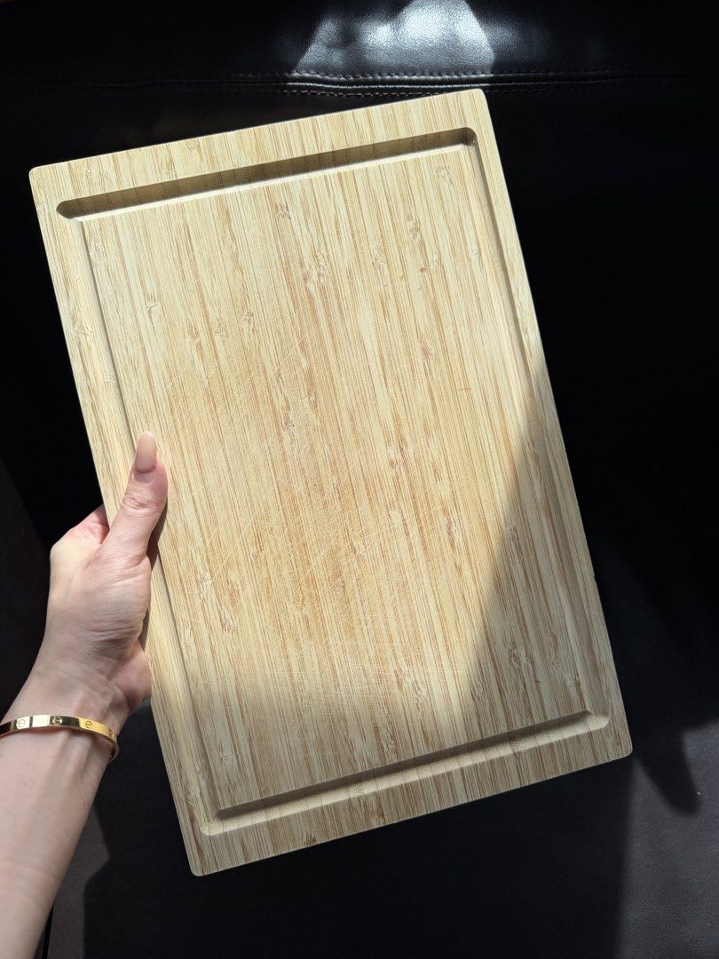 Bamboo Cutting Board with Groove447402059644938240