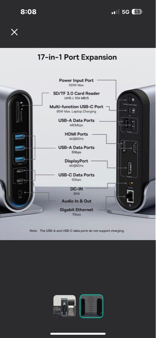Baseus 17-in-1 USB-C Docking Station excellent condition447699154937456643