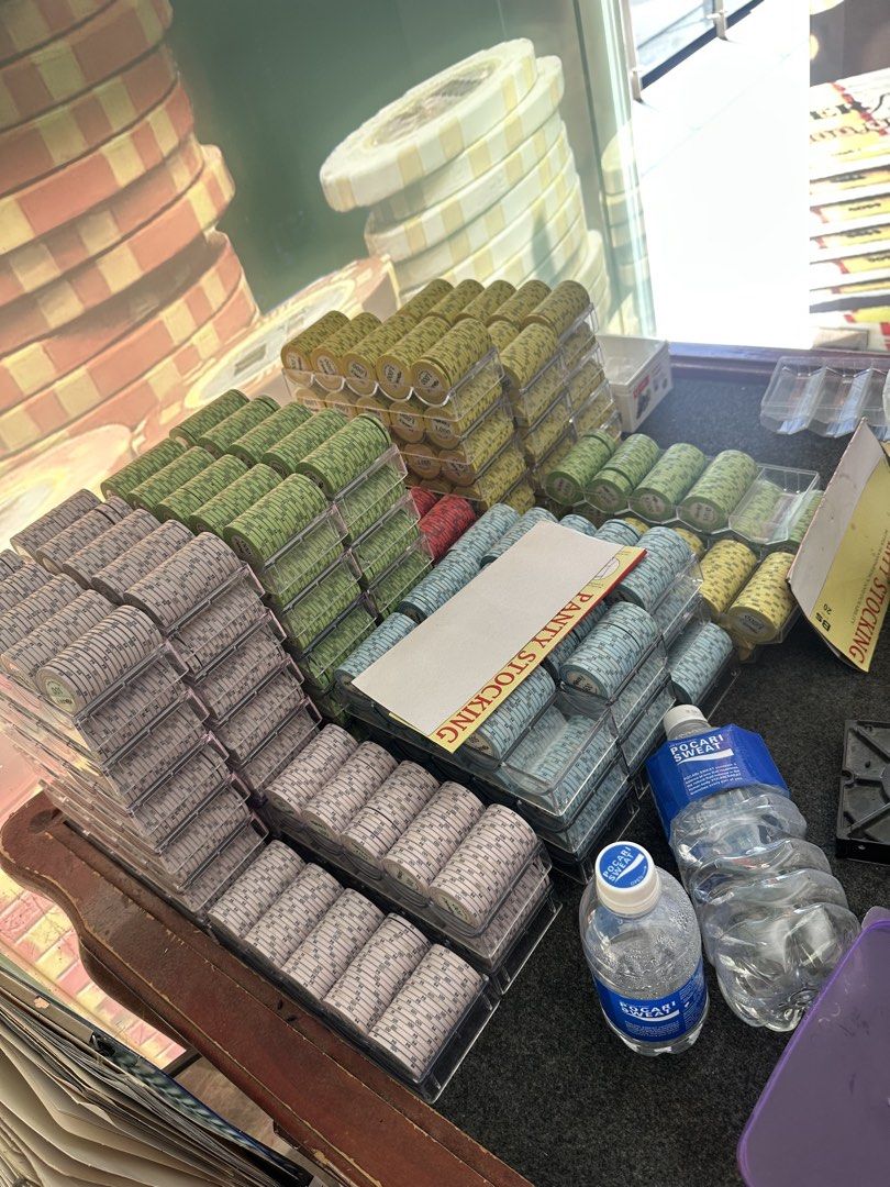 CASINO GRADE Poker Chips and Stack Card (Category: Board Games & Puzzles) located in Mandaue City. Submitted by m1917 (Listing ID 1436512751, Image 3). Description: 💰 Complete Your High-Roller Setup. You can’t invest in a premium, pro-used poker table and then throw cheap plastic chips on the felt. We are currently liquidating our massive back-room inventory of authentic, casino-grade poker chips and professional playing cards. The Arsenal: ✔️ C