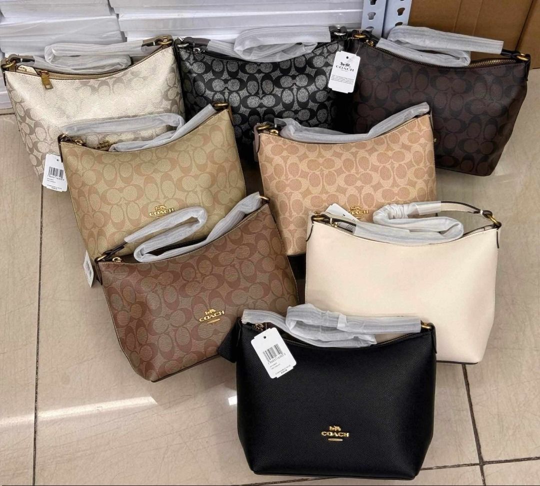 Top Grade Coach Shoulder Bag (Category: Luxury Bags & Wallets) located in Cebu City. Submitted by hhatelier (Listing ID 1436527985, Image 1). Description: Stylish Coach shoulder bags in various colors and patterns. Features a zip closure and a detachable strap. Includes a Coach tag. Available colors include black, brown, beige, and cream. Perfect for everyday use or special occasions. A versatile accessory to complement any outfit..