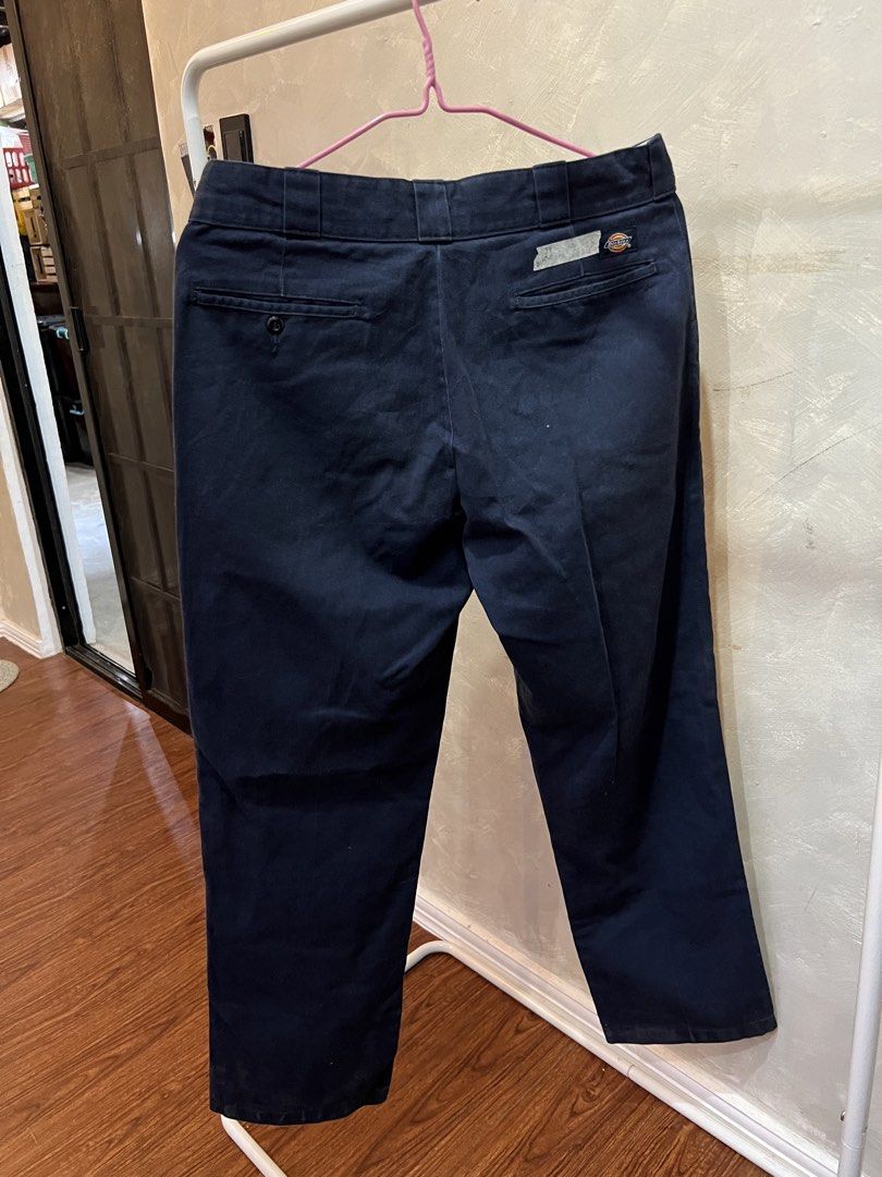 Dickies 874 Original Fit Navy Blue Pants (Category: Trousers) located in Cabanatuan. Submitted by doelly1221 (Listing ID 1436556478, Image 2). Description: - Dickies 874 Original Fit pants - Color: Navy Blue - Size: 34 - Classic straight leg - Button and zipper closure - Dickies logo on back pocket.