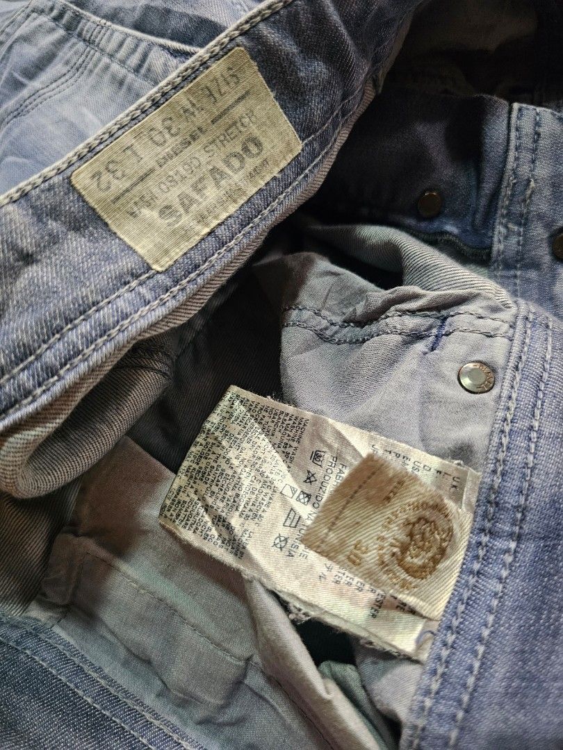 Diesel Safado (Category: Jeans) located in San Jose del Monte. Submitted by levanthrift (Listing ID 1436556278, Image 3). Description: Diesel safado 30x32 Dimes on photos Jnt/lalamove 750.