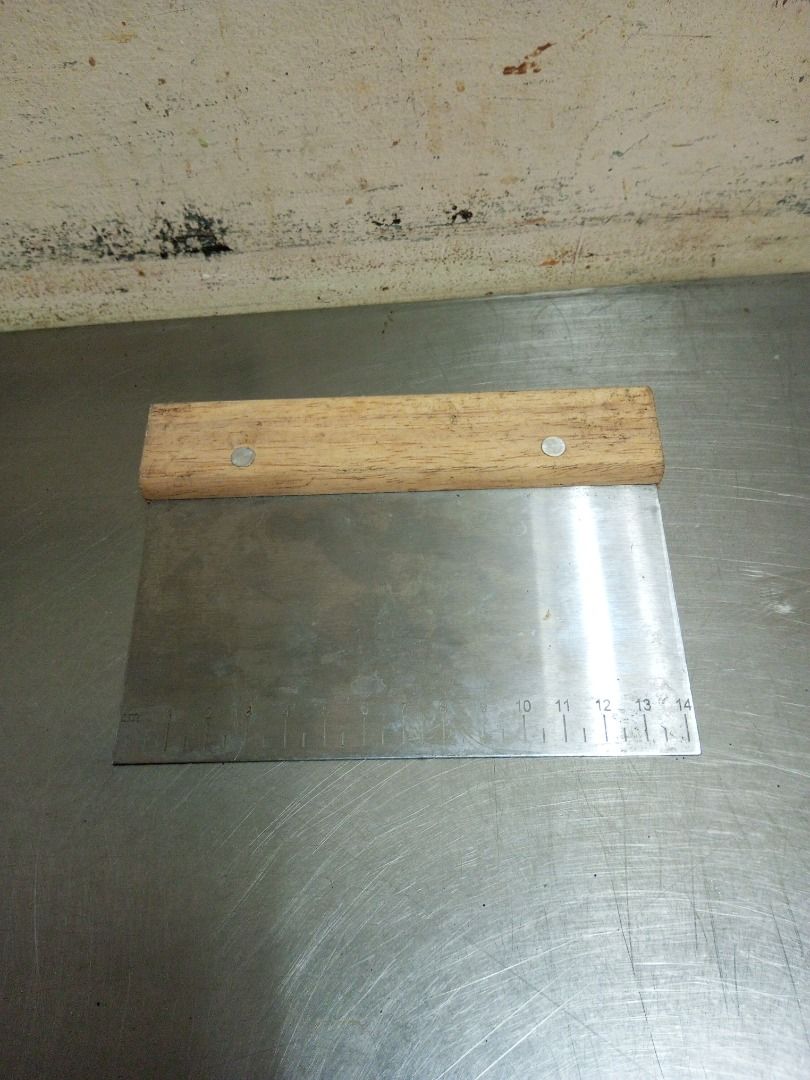 Dough Cutter- Wood Handle (Category: Bakeware) located in Quezon City. Submitted by foxsquaredeals (Listing ID 1436559796, Image 1). Description: RFS: Used from previous business Own pick up/SF shouldered by buyer. MOP: Cash upon pick up, BDO, BPI or Chinabank.