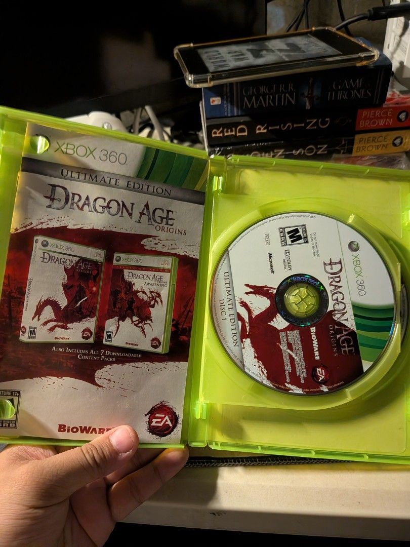 Dragon Age: Origins Ultimate Edition - Xbox 360 (Category: Xbox) located in Quezon City. Submitted by jigssaw (Listing ID 1436610617, Image 2). Description: - Dragon Age: Origins Ultimate Edition for Xbox 360 - Includes the game and all 7 downloadable content packs - Two discs included - Case features the game title and EA logo - Back of the case lists included content - Winner of the Edge Award Game of the Year.